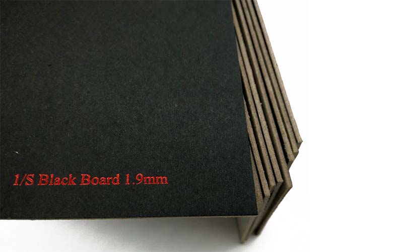 Custom Black Cardboard and Black Backing Board Manufacturer